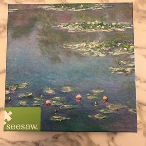 Water Lilies Puzzle - Blue and Green